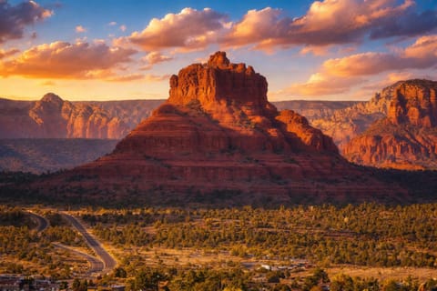 Nearby landmark, Natural landscape, Mountain view