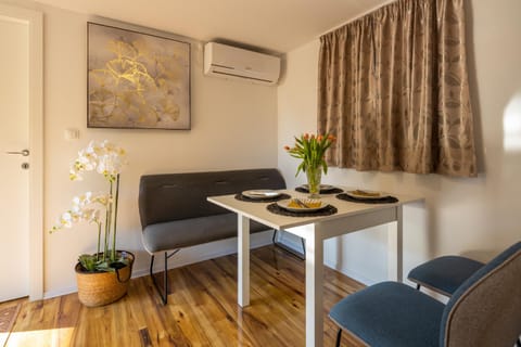 Living room, Seating area, Dining area, air conditioner