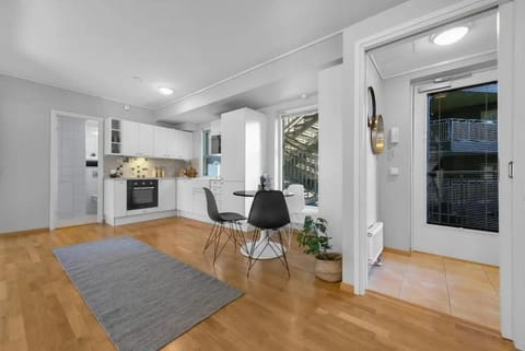 Kitchen or kitchenette, Living room, Dining area, stove