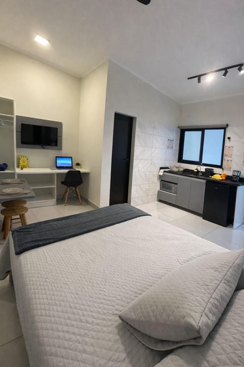 Bed, TV and multimedia, Kitchen or kitchenette, Photo of the whole room, Bedroom, minibar