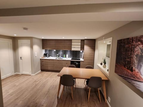 Kitchen or kitchenette, Dining area, stove