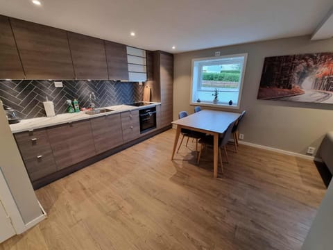 Kitchen or kitchenette, Dining area, stove