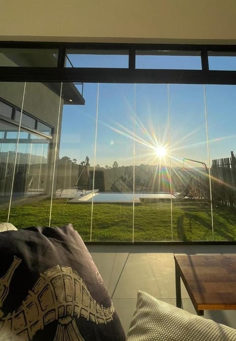 Living room, Pool view
