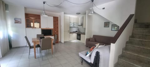 Kitchen or kitchenette, Living room, Dining area