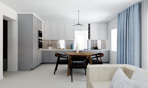 Kitchen or kitchenette, Dining area