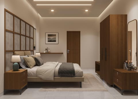 Photo of the whole room, Bedroom