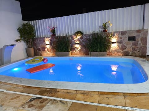 Night, Pool view, Swimming pool