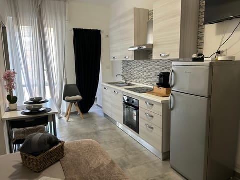 Kitchen or kitchenette, oven, stove, toaster
