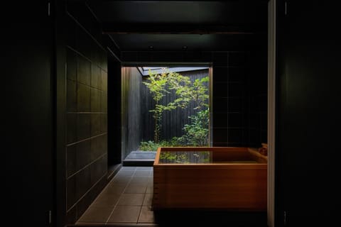 Garden, Living room, Seating area, Bath