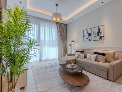 Living room, Seating area, City view