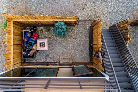 Unique Tiny House Space Cabin with Rooftop Patio and 360° Mountain Views near Taos, New Mexico Cabin in Ranchos De Taos