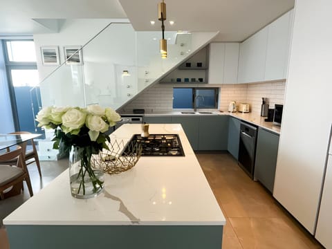 dishwasher, microwave, oven, stove, washing machine, kitchen