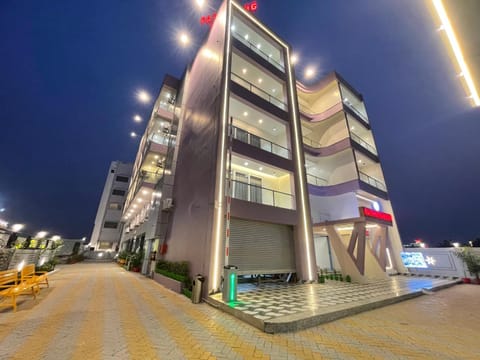 Property building, Night, Location, Parking
