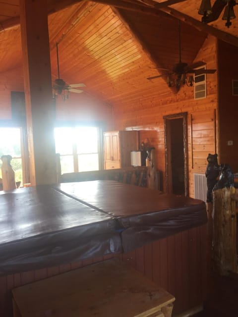 LOG HOME CANINE RETREAT with DOG ART COLLECTION House in Arkansas