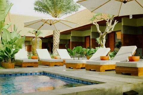 Pool view, Swimming pool, sunbed