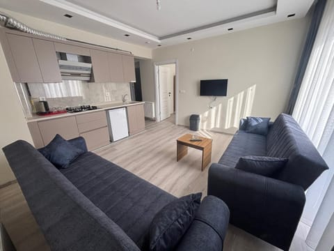 Communal lounge/ TV room, TV and multimedia, Kitchen or kitchenette, Living room, Seating area, Dining area, minibar, stove
