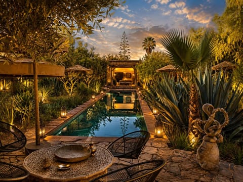Patio, Natural landscape, Pool view, Swimming pool