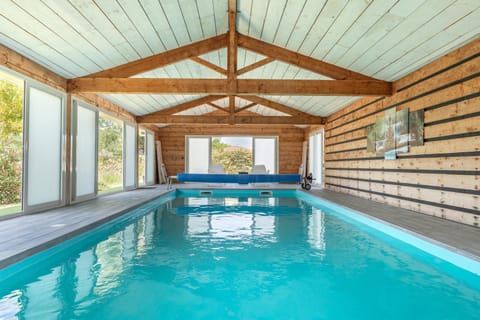 Property building, Living room, Swimming pool