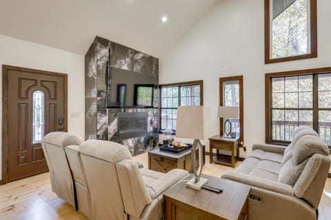 Steps to Lake Lanier Wooded Escape with Boat Dock House in Lake Lanier