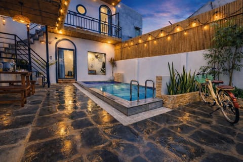Property building, Patio, Pool view, Swimming pool