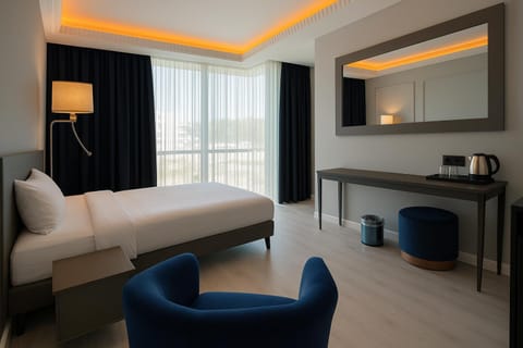 Bed, Kitchen or kitchenette, Living room, Photo of the whole room, Seating area, Bedroom