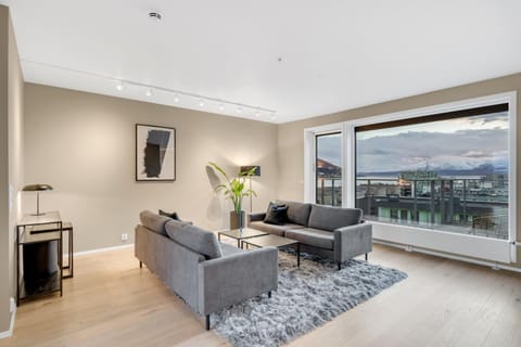 Living room, Seating area, Mountain view