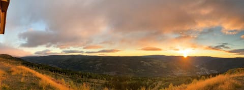 Natural landscape, Mountain view, Sunset