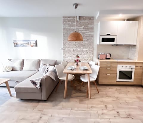 Kitchen or kitchenette, Living room, Seating area, Dining area, oven, stove