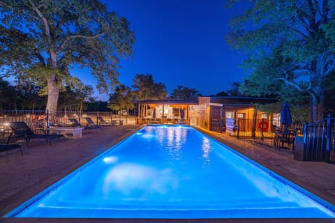 Night, Swimming pool, Swimming pool
