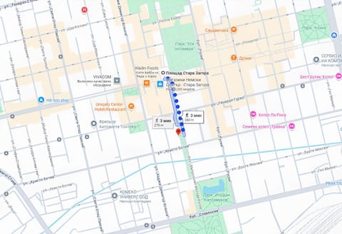 Text overlay, City view