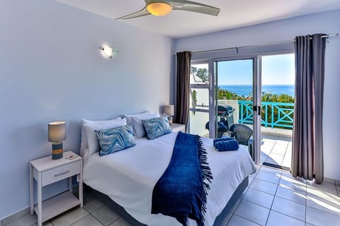 Bed, View (from property/room), Balcony/Terrace, Photo of the whole room, Bedroom, Sea view