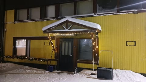 Property building, Facade/entrance, Night, Winter