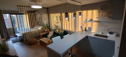 Kitchen or kitchenette, Living room