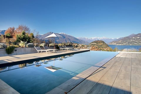 Property building, Living room, Swimming pool