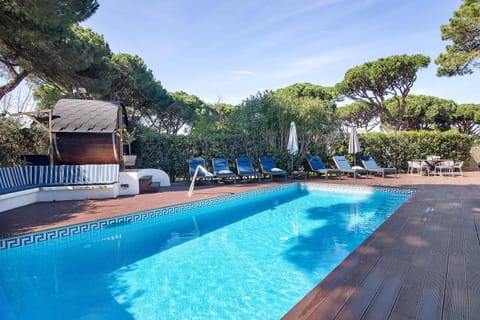 Property building, Living room, Swimming pool