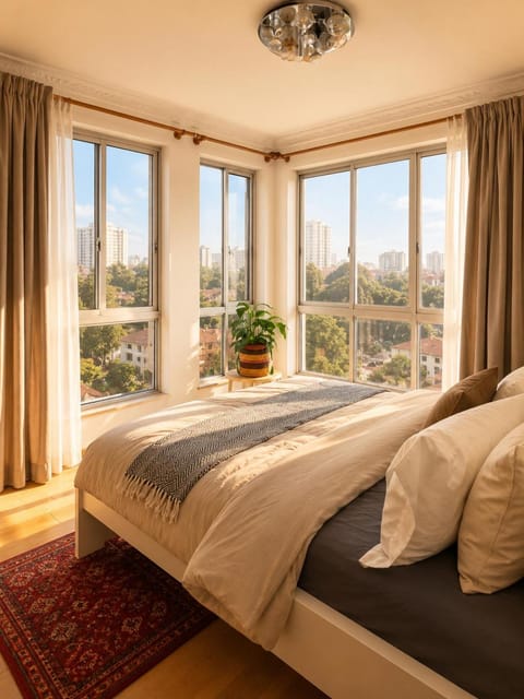 View (from property/room), Bedroom, City view