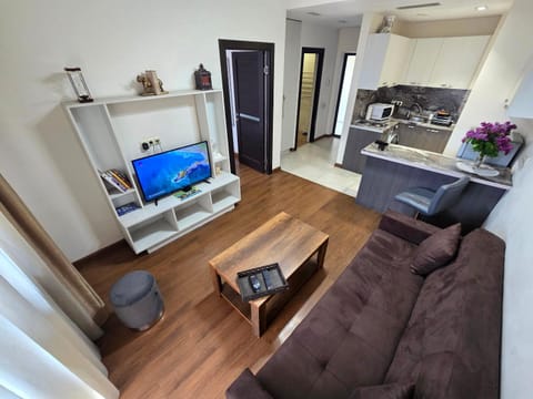 Communal lounge/ TV room, TV and multimedia, Kitchen or kitchenette, Living room, Seating area, Dining area