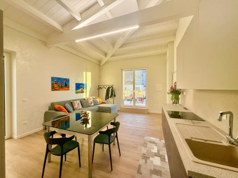 Kitchen or kitchenette, Living room, Dining area