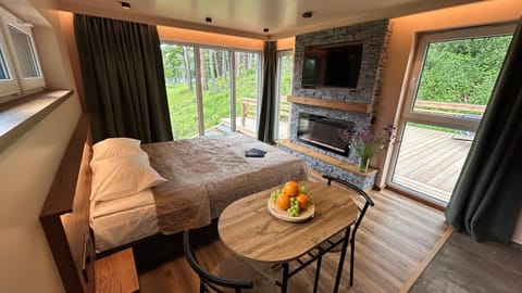 Communal lounge/ TV room, Bed, Photo of the whole room, Dining area