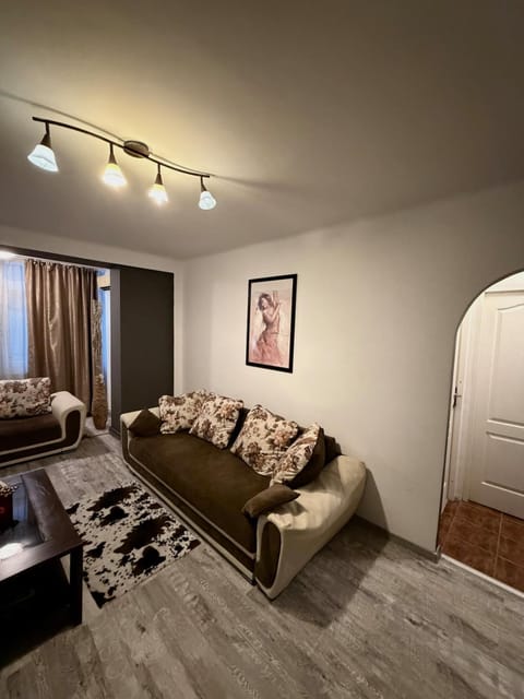 Bed, Living room, Seating area