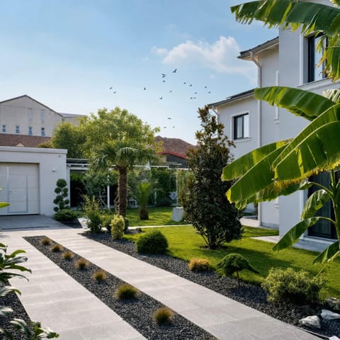 Property building, Spring, Day, Natural landscape, Garden, Garden view