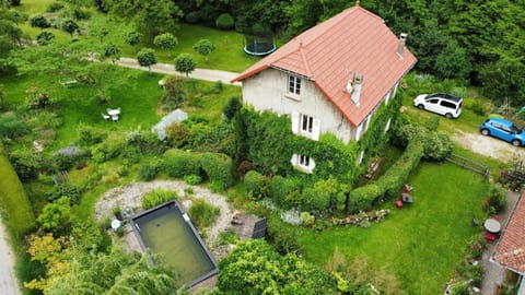 Natural landscape, Bird's eye view, Garden, Swimming pool