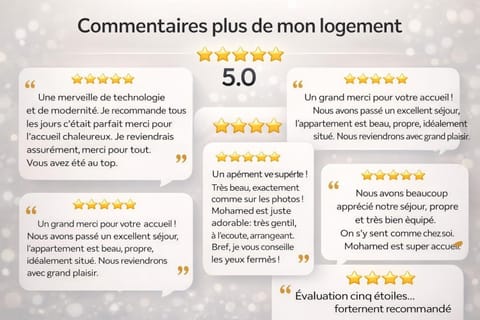 Appartement Luxe Netflix, IA, Parking, Balcon, 10 min Paris La Défense - 5 stars Apartment in Île-de-France