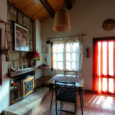 Living room, fireplace