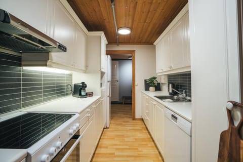 Kitchen or kitchenette, dishwasher