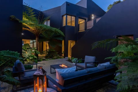 Property building, Night, Inner courtyard view