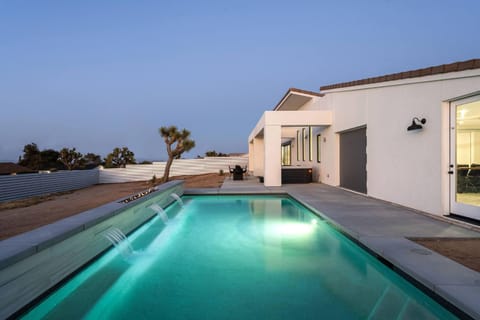 Night, Natural landscape, Pool view, Swimming pool, Time of day, Sunset