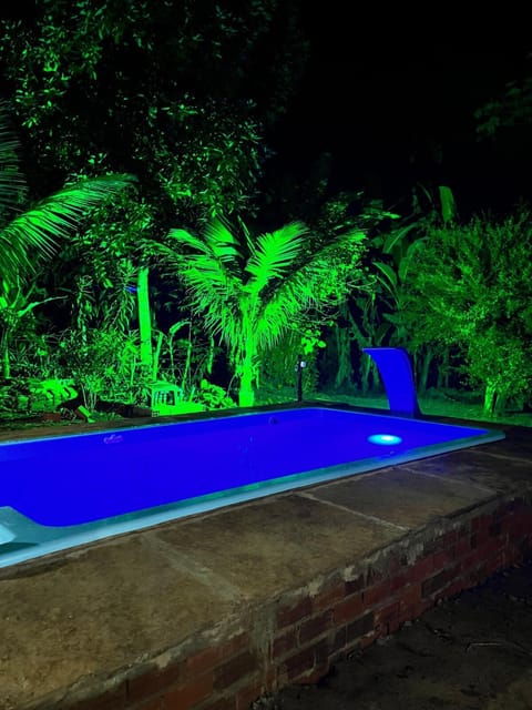 Night, Garden, Garden view, Swimming pool, Swimming pool