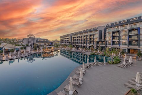 Property building, Sunset