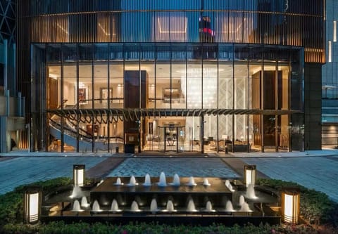 Property building, Patio, Night